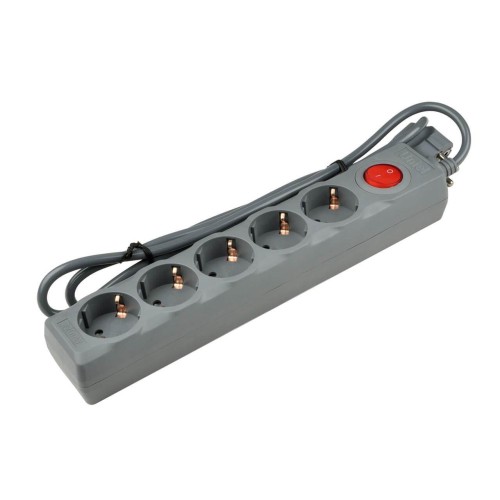 Сетевой фильтр Uniel 5гн х 1,5м с/з Universal S-GSU5-1,5 Grey UL-00001743 