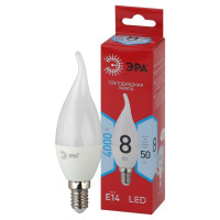  - Лампа светодиодная ЭРА E14 8W 4000K матовая LED BXS-8W-840-E14 R Б0051848