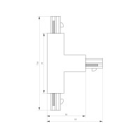  - Коннектор тройной LGD-4TR-CON-EXT-L1-WH (C) (Arlight, IP20 Пластик, 3 года)