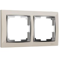  - Рамка Werkel Snabb на 2 поста слоновая кость WL03-Frame-02-ivory 4690389046315