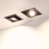  - Светильник CL-SNODO-LUM-S80x80-9W Warm3000 (BK, 45 deg) (Arlight, IP20 Металл, 3 года)