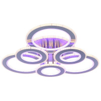  - Потолочная светодиодная люстра Profit Light 8005/3+3 NKL