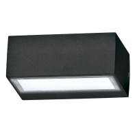  - Уличный настенный светильник Ideal Lux Twin Ap1 Big Nero 115375