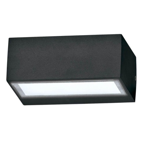 Уличный настенный светильник Ideal Lux Twin Ap1 Big Nero 115375 