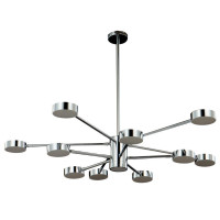  - Подвесная люстра Crystal Lux Goracio SP10+1 D1100 Chrome