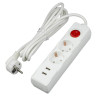 Удлинитель Uniel 2гн х 3м c/з Standard S-GCD2-3BU White UL-00006677 - Удлинитель Uniel 2гн х 3м c/з Standard S-GCD2-3BU White UL-00006677