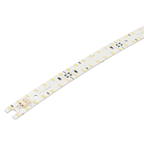 Линейка SL-ARC-D3000-A23-11.6W 24V Warm3000 (590мм, дуга 1 из 16) (Arlight, Открытый) Светодиодная линейка на светодиодах smd 2835 для профиля SL-ARC-3535-D3000. Цвет ТЕПЛЫЙ 3000К. Световой поток 1300 лм. Питание DC24V, мощность 11,6 Вт. Размеры 587.5х20х2.2. Минимальный отрезок 97.8 мм. Максимальная длина последовательного соединения при питании с одной стороны - 5 шт (не более 3 метров).