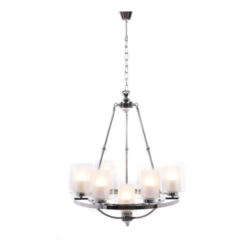 Подвесная люстра Lumina Deco Santini LDP 1220-7 CHR+WT 
