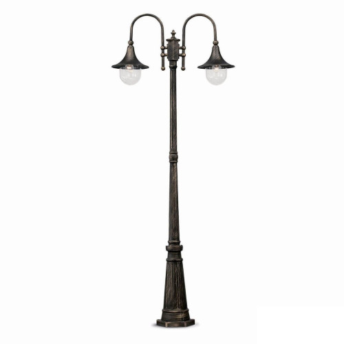 Садово-парковый светильник Ideal Lux Cima Pt2 Nero Antico 024097 