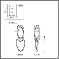  - Бра Odeon Light Space 4891/33WL