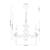  - Подвесная люстра Lucia Tucci Angelo 147.5 Ivory