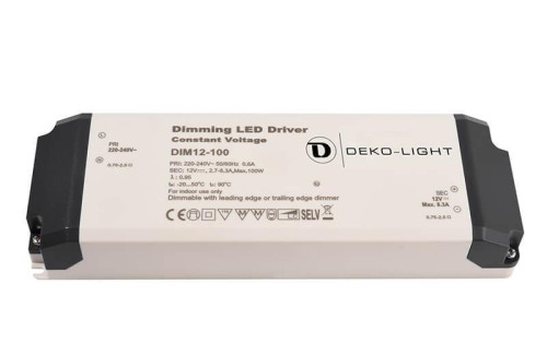 Блок питания Deko-Light Dimmable CV Power Supply 12V 34-100W IP20 8,3A 862091 