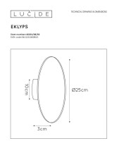  - Настенный светодиодный светильник Lucide Eklyps Led 46201/08/02