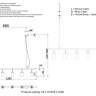 Подвесная люстра Crystal Lux CLT 015C6 L1200 BL - Подвесная люстра Crystal Lux CLT 015C6 L1200 BL