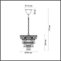  - Подвесная люстра Lumion Esme 5233/4