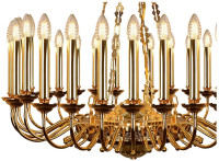  - Подвесная люстра iLamp Louvre MD8551-30 GD