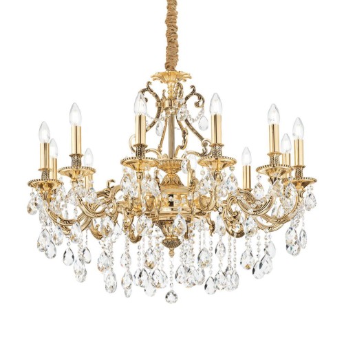 Подвесная люстра Ideal Lux Gioconda SP12 Oro 164960 