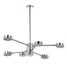 Подвесная люстра Crystal Lux Goracio SP6+1 D800 Chrome - Подвесная люстра Crystal Lux Goracio SP6+1 D800 Chrome
