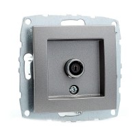  - Розетка TV концевая Mono Electric Despina/ Larissa экран антрацит 500-002405-138