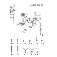  - Подвесная люстра Lumien Hall Лавена LH0026/8H-CR