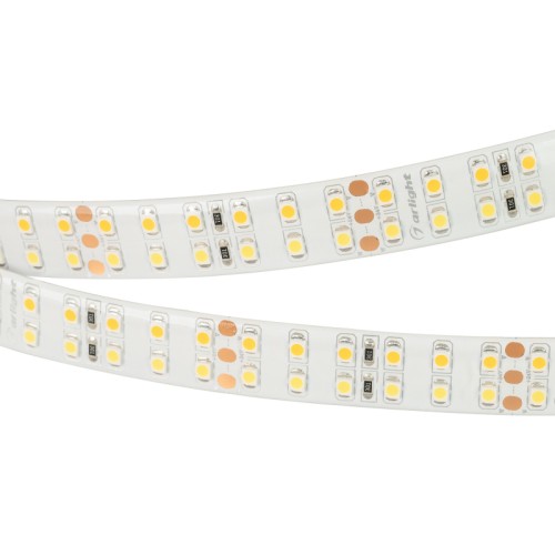 Лента герметичная RTW-SE-A240-15mm 24V White-MIX (19.2 W/m, IP65, 2835, 5m) (Arlight, Изменяемая ЦТ) Светодиодная лента RTW-SE-A240, герметичная (SE-силиконовый верхний слой). Светодиоды 2835, 240 шт/м (1200 шт на 5 м), белая плата, ширина 15 мм, скотч 3M. Цвет MIX БЕЛЫЙ 6000 K + ТЕПЛЫЙ 3000 K, цветопередача CRI>85, угол 120°. Питание 24V, мощность 19.2 Вт/м (96 Вт на 5 м). Размеры 5000x15x2.7 мм. Мин. отрезок 50 мм, 12 светодиодов. Цена за 1 м.
