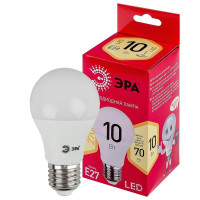  - Лампа светодиодная ЭРА E27 10W 2700K матовая LED A60-10W-827-E27 R Б0049634