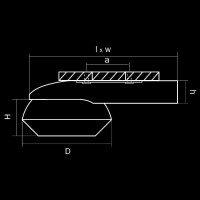  - Опора фланцевая OXOR-OK2-D100-L3000 (BK) (Arlight, Алюминий)