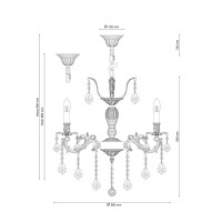  - Подвесная люстра Lucia Tucci Barletta 122.6 Antique