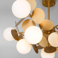  - Потолочная люстра Eurosvet Matisse 70134/10 перламутровое золото Smart