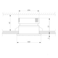  - Встраиваемый светодиодный светильник Elektrostandard 25025/Led 3W 4200K BK черный 4690389177309