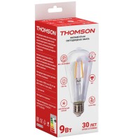  - Лампа светодиодная филаментная Thomson E27 9W 4500K прямосторонняя трубчатая прозрачная TH-B2108