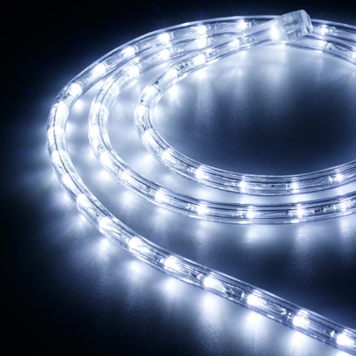 Образец Дюралайт ARD-REG-FLASH Cool (220V, 36 LED/m, 2m) (Ardecoled, Закрытый) Образец светодиодного дюралайта с эффектом мерцания. Длина отрезка 2 метра. Цвет светодиодов ХОЛОДНЫЙ БЕЛЫЙ (10000К-15000К), каждый 6-й светодиод мерцает белым цветом. Количество светодиодов 36 шт/метр, диаметр 13 мм. Шаг резки 2 метра. Напряжение питания AC 230V, потребляемая мощность 1.9W/метр. Степень влагозащиты IP54. Аксессуар для подключения AC 230V в комплекте.