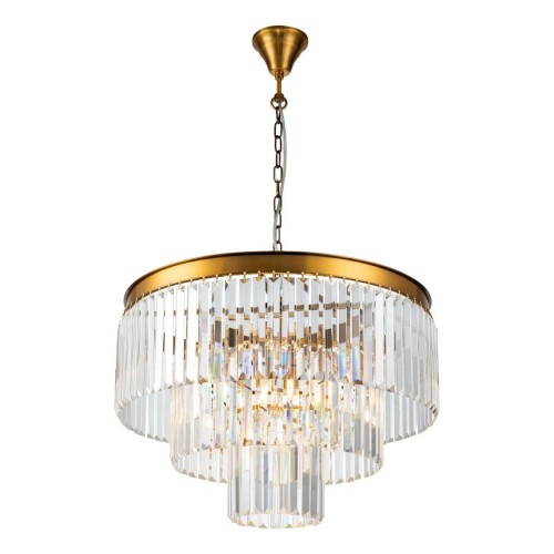 Подвесная люстра iLamp Triumph 7383/8P Brass 
