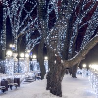  - Светодиодная гирлянда ARD-STRING-PRO-10000-GREEN-100LED-FLASH WHITE (230V, 7W) (Ardecoled, IP65)