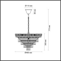  - Подвесная люстра Lumion Esme 5233/8