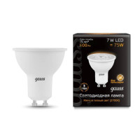  - Лампа светодиодная Gauss GU10 7W 2700K матовая 101506107