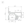 Профиль STRETCH-20-WALL-D-SIDE-2000 BLACK (Arlight, Алюминий) - Профиль STRETCH-20-WALL-D-SIDE-2000 BLACK (Arlight, Алюминий)