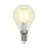 Лампа светодиодная филаментная Uniel E14 5W 3000K прозрачная LED-G45-5W/WW/E14/CL/MB GLM10TR UL-00002369 - Лампа светодиодная филаментная Uniel E14 5W 3000K прозрачная LED-G45-5W/WW/E14/CL/MB GLM10TR UL-00002369