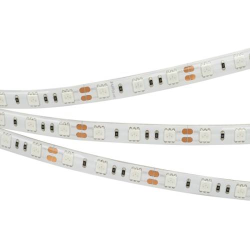 Лента RTW 2-5000SE 12V Yellow 2x (5060, 300 LED, LUX) (Arlight, 14.4 Вт/м, IP65) Поставка под заказ от 1000 м.Герметичная лента IP65 (силиконовое покрытие), светодиоды smd 5060, 60шт/м (300шт на 5м), белая плата 10мм, скотч 3М. Цвет ЖЕЛТЫЙ. Питание 12V, мощность 14.4 Вт/м (72 Вт на 5м), угол 120°. Размеры 5000х10x2.7мм. Мин.отрезок 50мм, 3 светодиода. Цена за 1м.