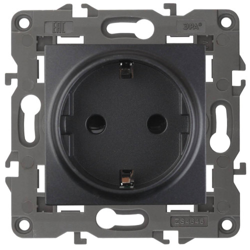 Розетка ЭРА Elegance 2P E Schuko 16A 250V 14-2101-05 Б0034269 