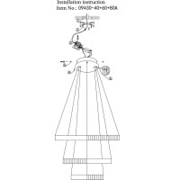 - Подвесной светодиодный светильник Kink Light Далим 09430-40+60+80A,19