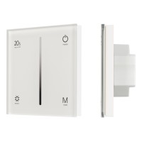  - Панель SMART-P6-DIM-G-IN White (12-24V, 4x3A, Sens, 2.4G) (Arlight, IP20 Пластик, 5 лет)