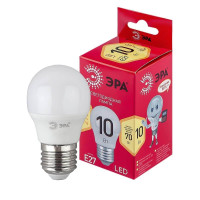  - Лампа светодиодная ЭРА E27 10W 2700K матовая LED P45-10W-827-E27 R Б0050698