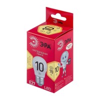  - Лампа светодиодная ЭРА E27 10W 2700K матовая LED P45-10W-827-E27 R Б0050698