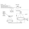 Подвесная люстра Crystal Lux MUCHOS SP88W LED D1000 GOLD - Подвесная люстра Crystal Lux MUCHOS SP88W LED D1000 GOLD