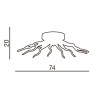Потолочная люстра Azzardo Octopus top AZ0718 - Потолочная люстра Azzardo Octopus top AZ0718