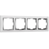  - Рамка Werkel Snabb на 4 поста белая WL03-Frame-04-white 4690389046131