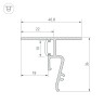 Профиль STRETCH-SHADOW-M-CEIL-2000 BLACK (A2-CONTOUR-PRO) (Arlight, Алюминий) - Профиль STRETCH-SHADOW-M-CEIL-2000 BLACK (A2-CONTOUR-PRO) (Arlight, Алюминий)