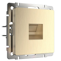  - Розетка Ethernet RJ-45 Werkel шампань рифленый W1181010 4690389160608
