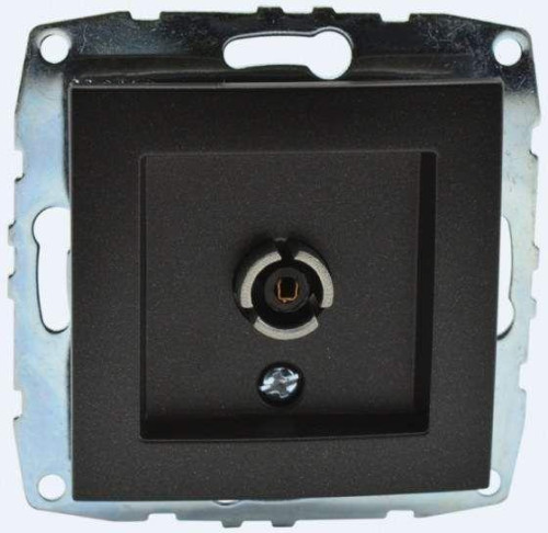 Розетка TV концевая Mono Electric Despina/ Larissa экран графит 500-002005-138 